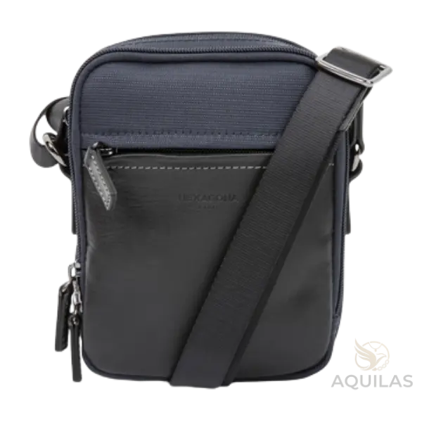 Sacoche Bandoulière "Hexagona" – Toile & Cuir